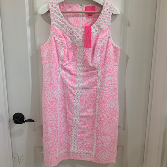 NWT Lilly Pulitzer Macfarlane Stretch Shift dress Size 14. - Picture 1 of 8